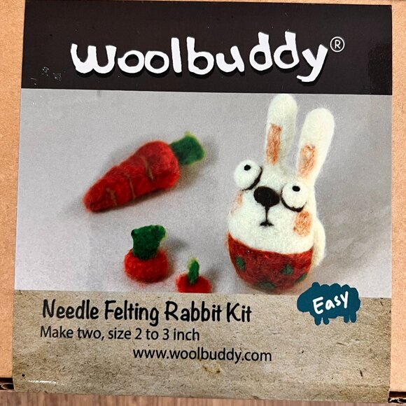 NEW Woolbuddy® Needle Felting Kit Bunny Rabbit - Picture 2 of 8